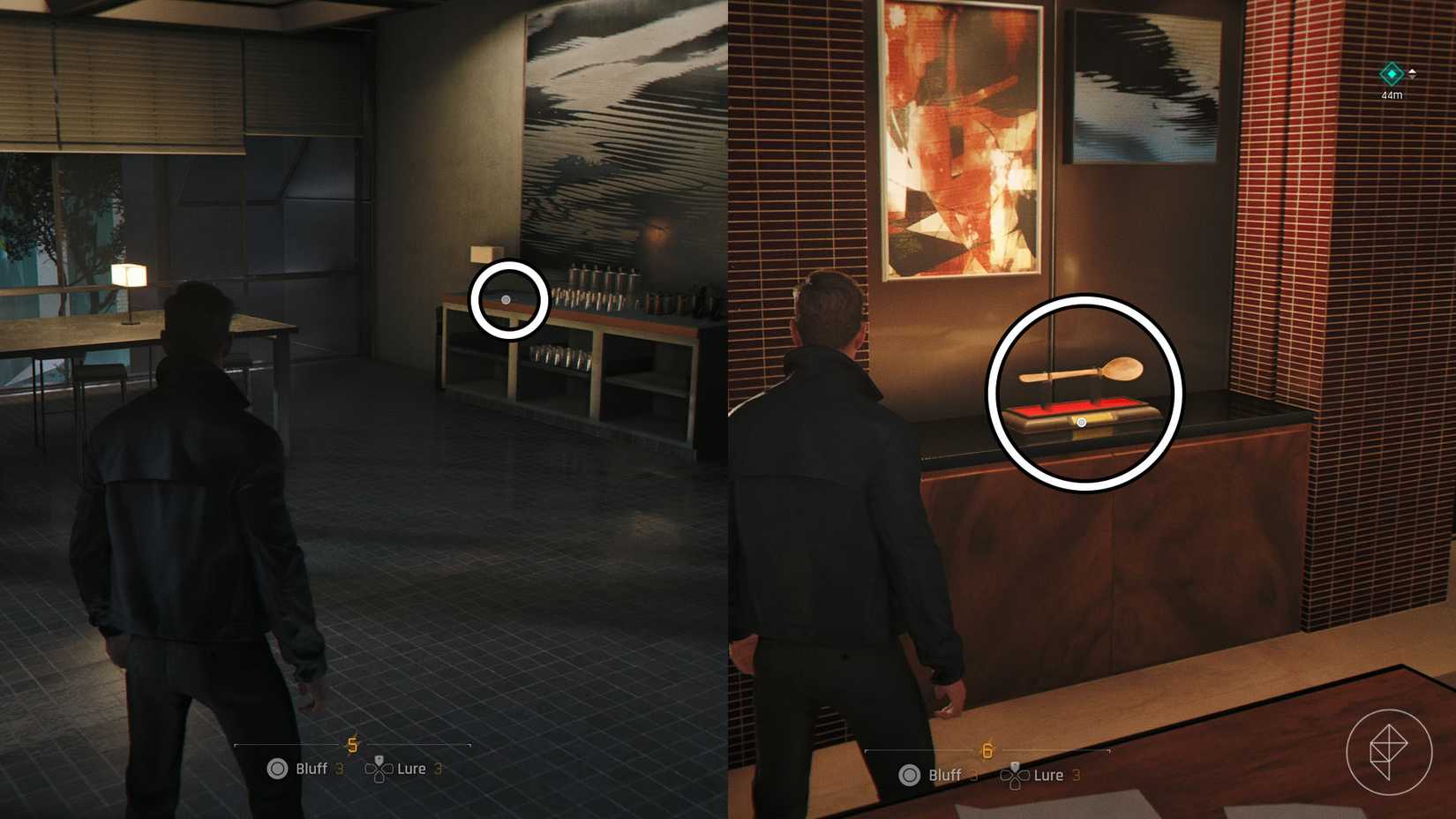 A montage of two 007 First Light screenshots showing two collectibles you can pick in the Knightfall mission