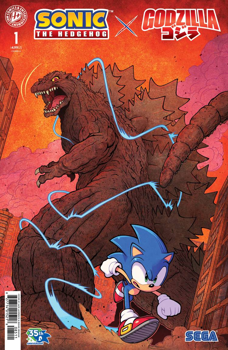 Sonic Godzilla IDW