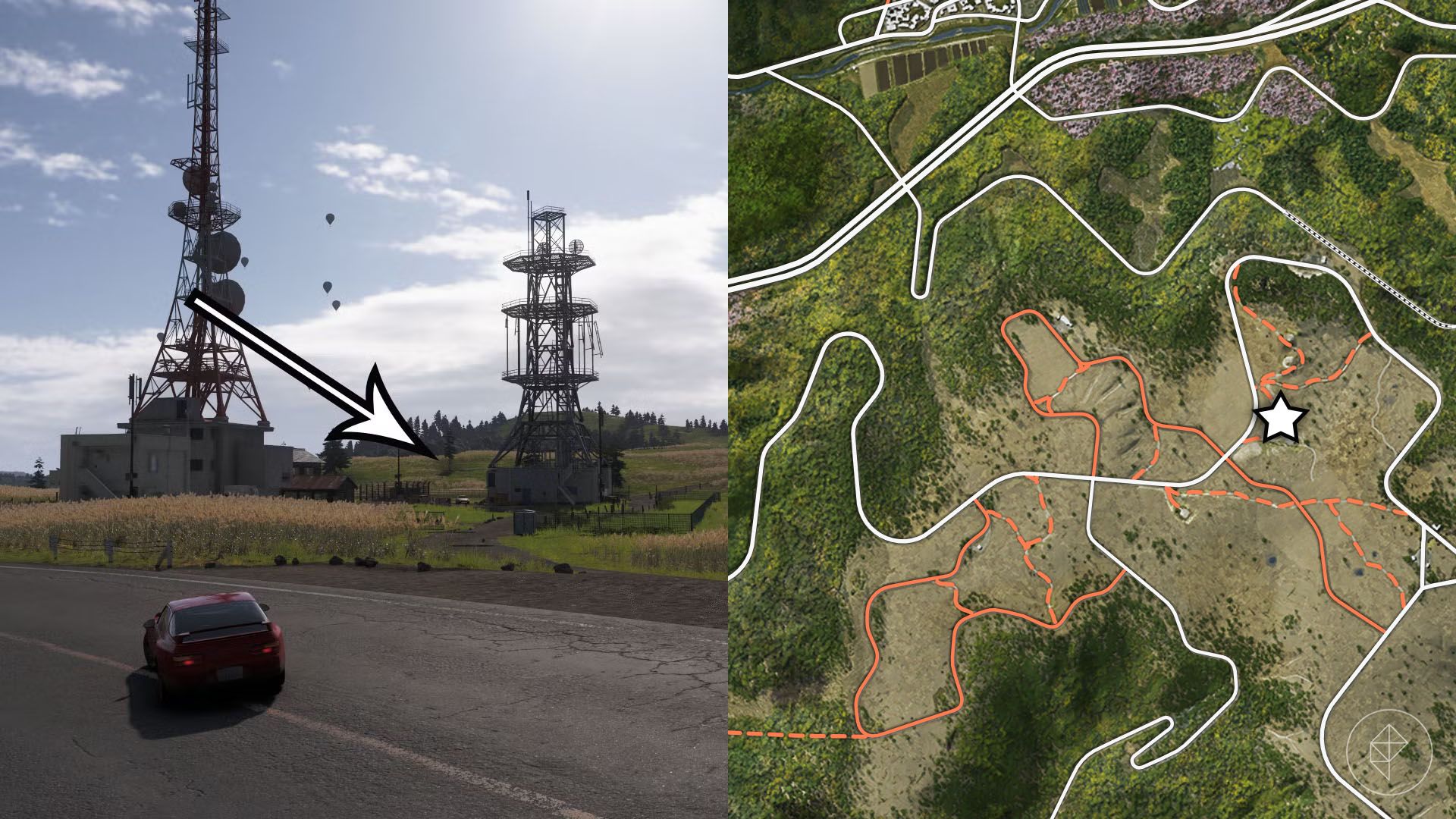 Map view showing the location of the Mazda RX-7