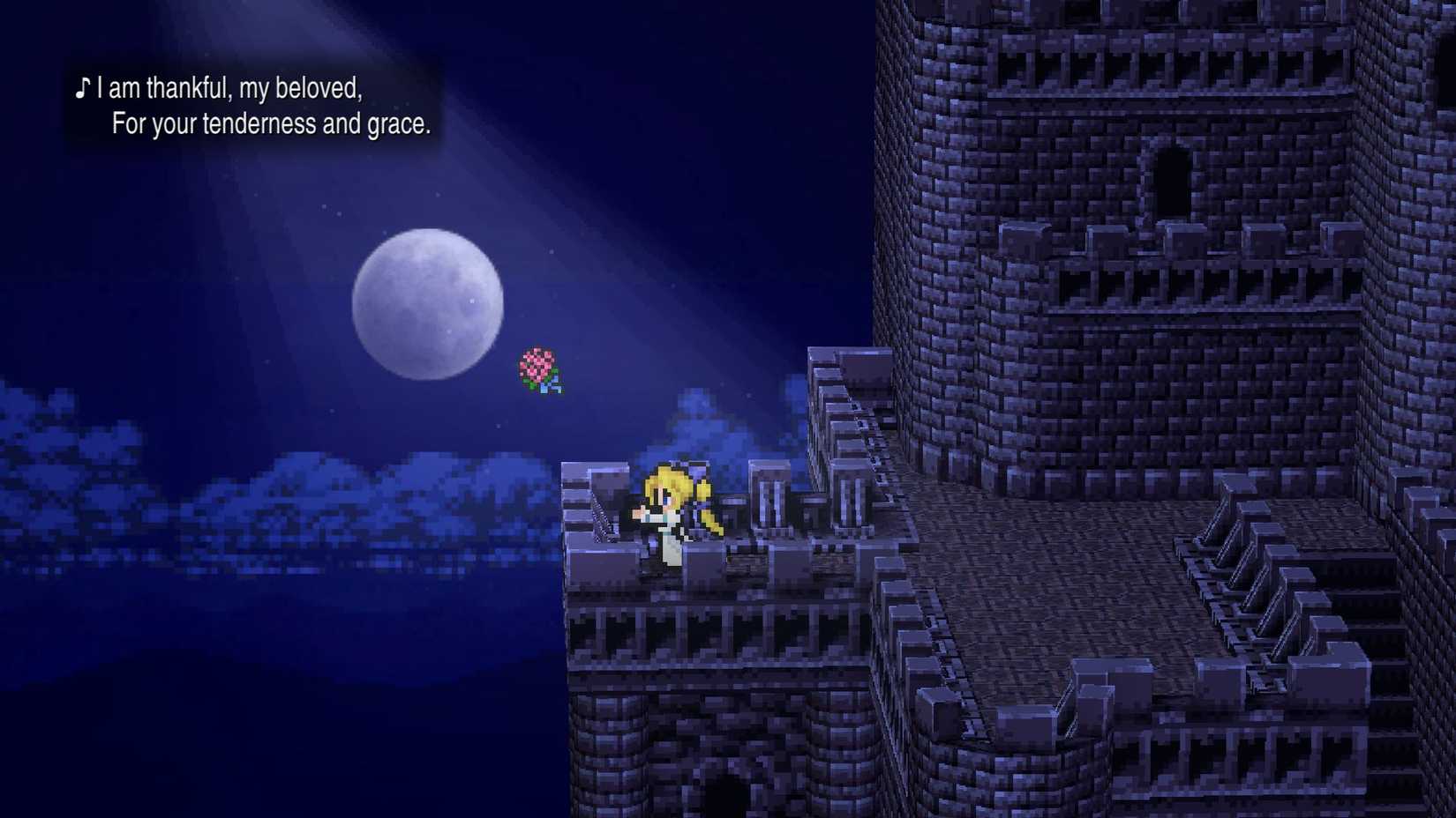 The opera house scene from Final Fantasy 6 Pixel Remaster