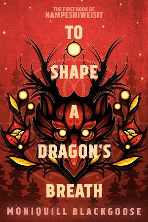 A red book cover displays the face of a dragon