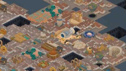 A mid-sized city in Amberspire