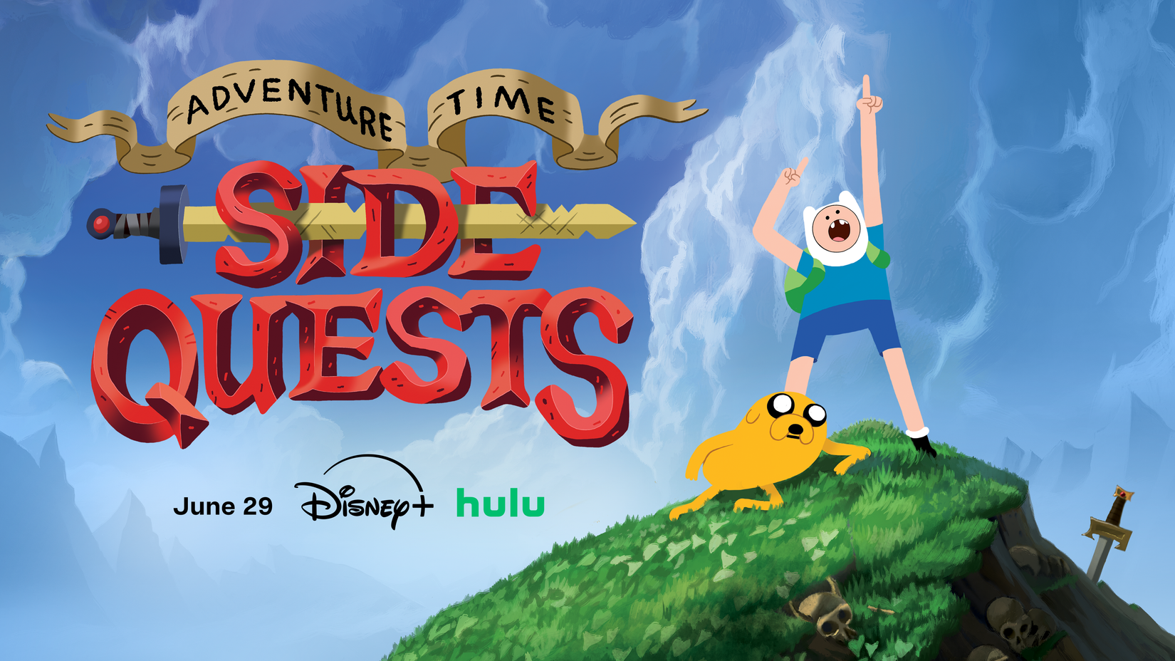 Finn and Jake featured in the new series, Adventure Time: Side Quests.