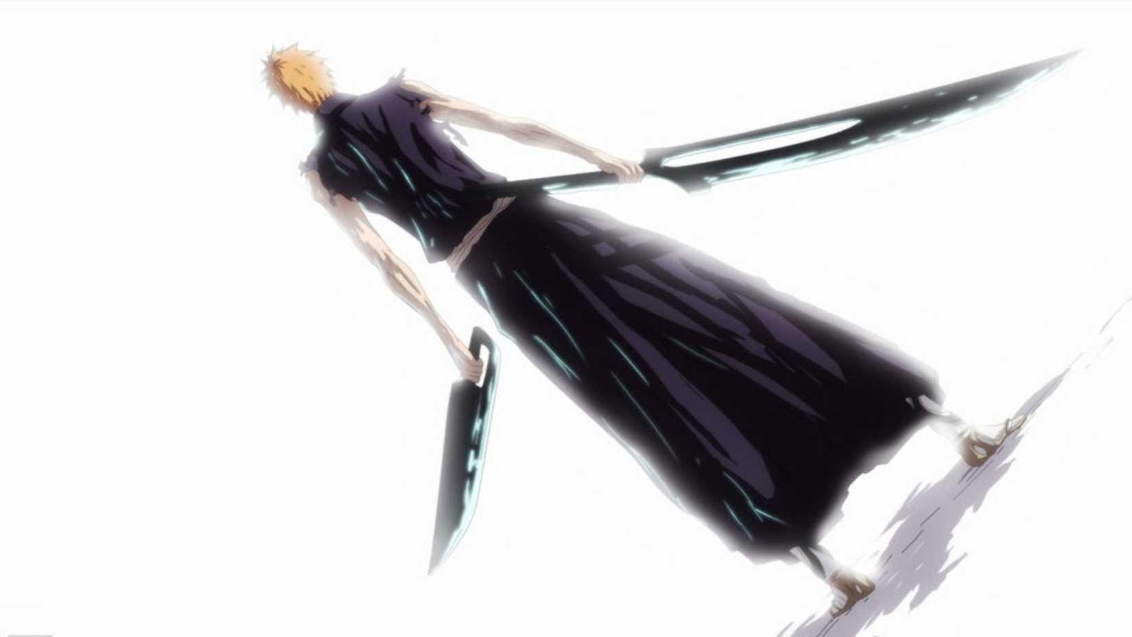 The dual swords Zangetsu as seen in Bleach. 