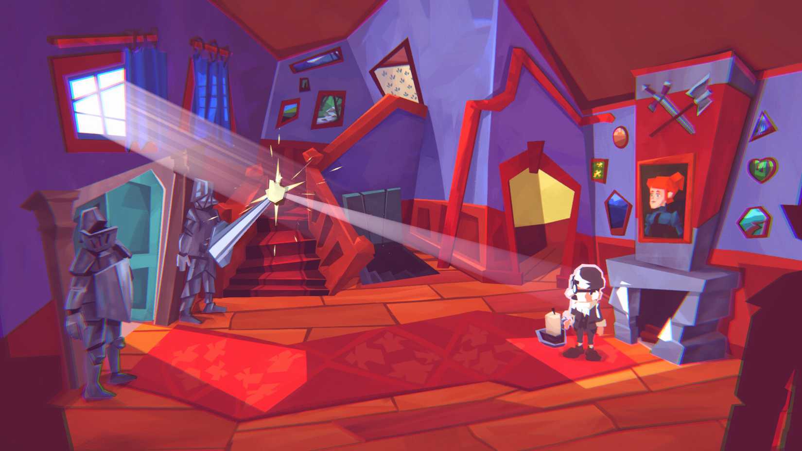 Watson solving a light puzzle in Crushed In Time