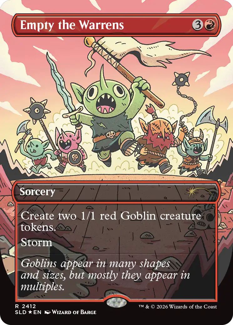 The Secret Lair Goblin Storm deck is real, and it's packing a ton of value
