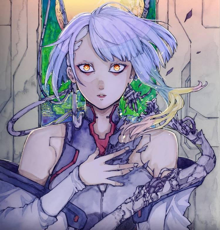 cyberpunk tcg lucy art