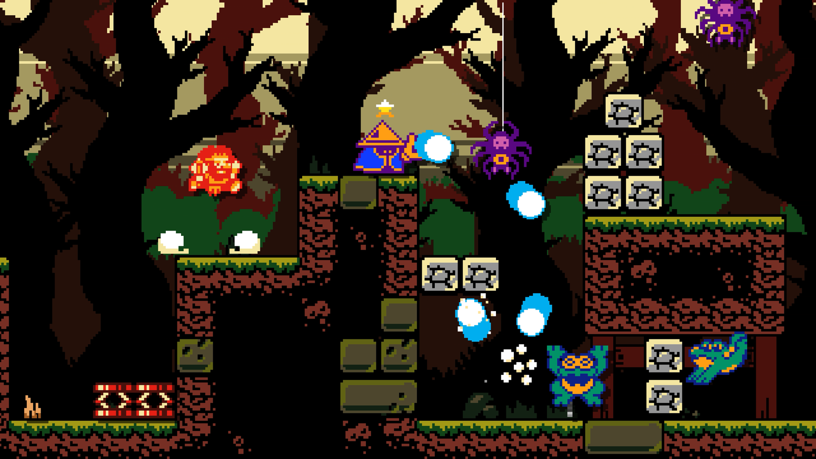 Players fight monsters in Dark Scrolls.