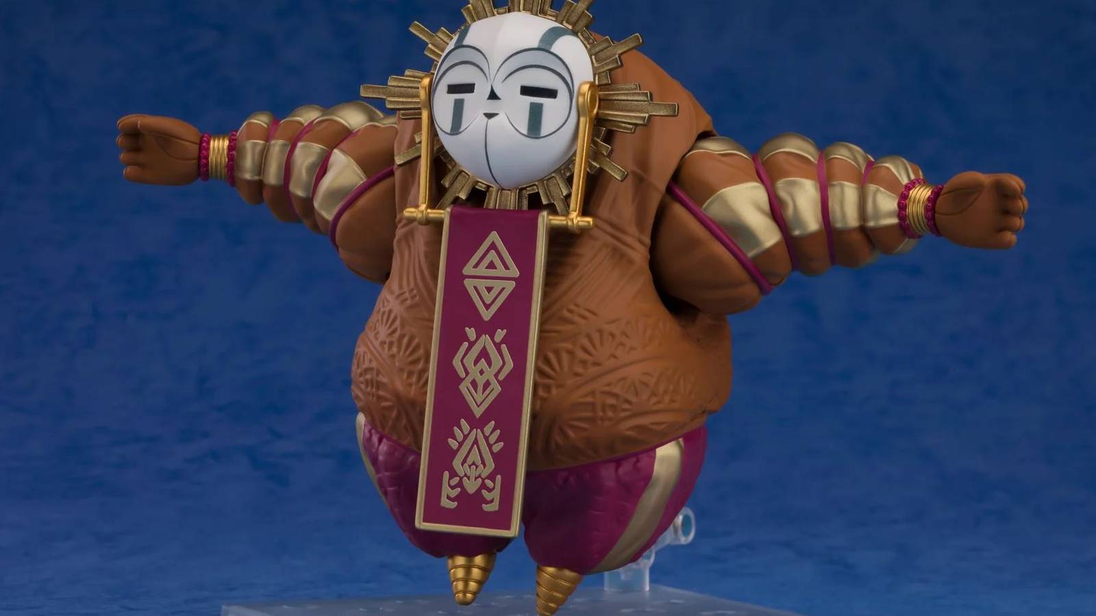 A chibi figurine of Expedition 33's Esquie, the mythical being who helps you traverse the world. 