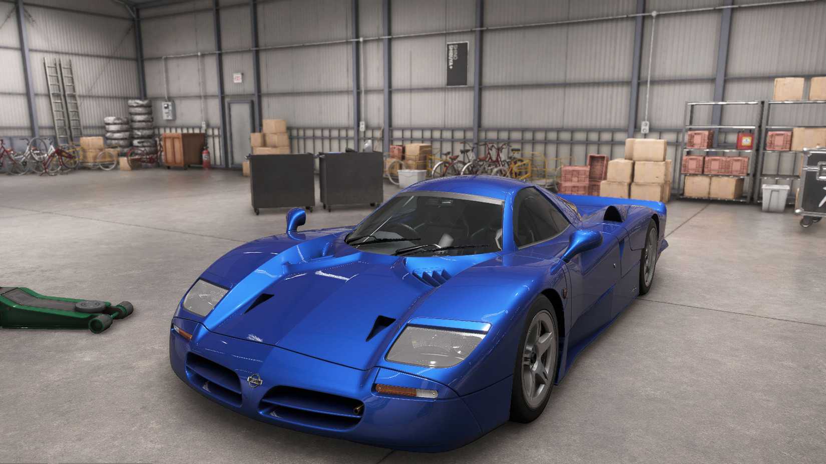 A Forza Horizon 6 screenshot showing the Nissan R390