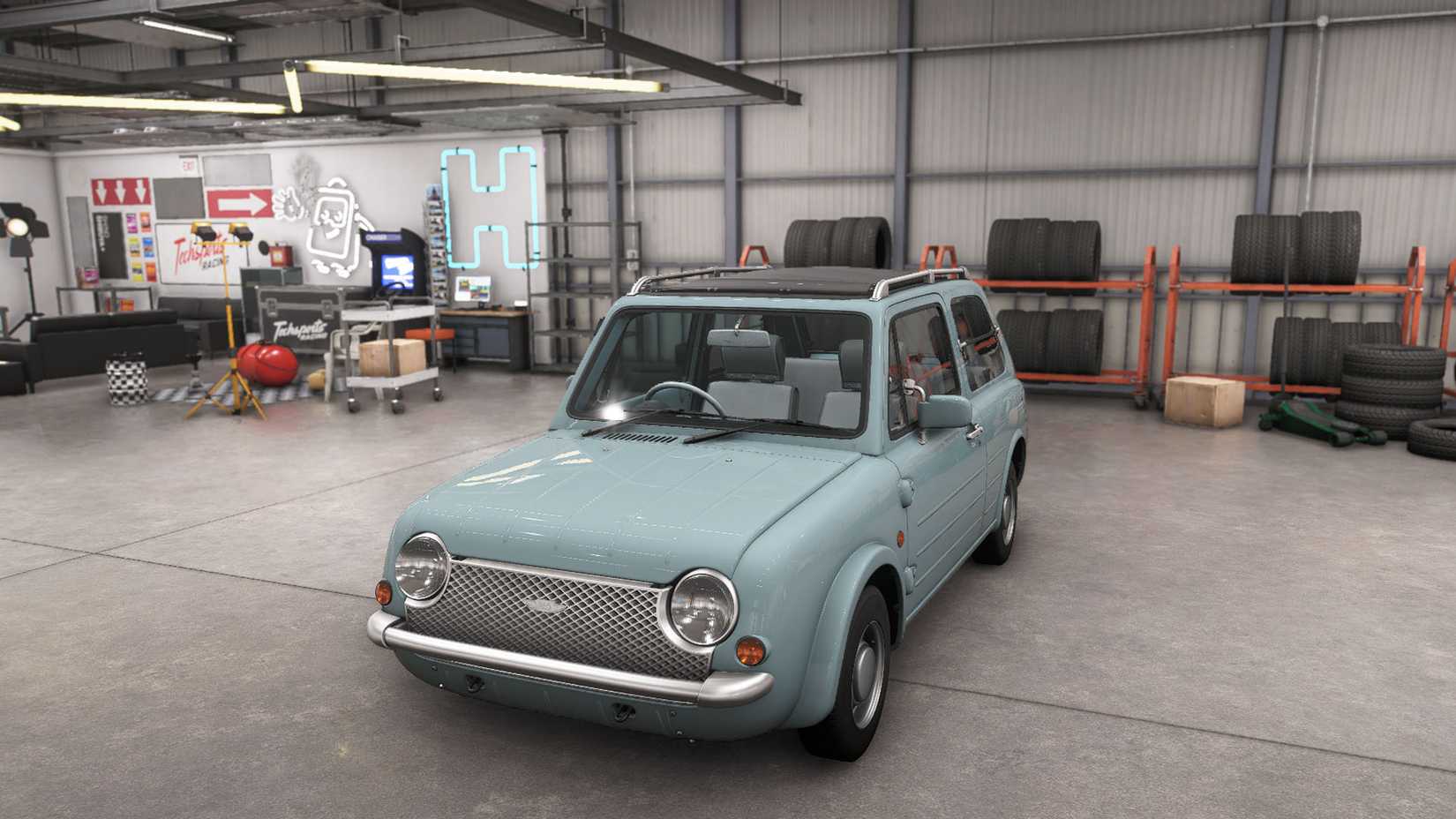 A Forza Horizon 6 screenshot showing the 1989 Nissan PAO