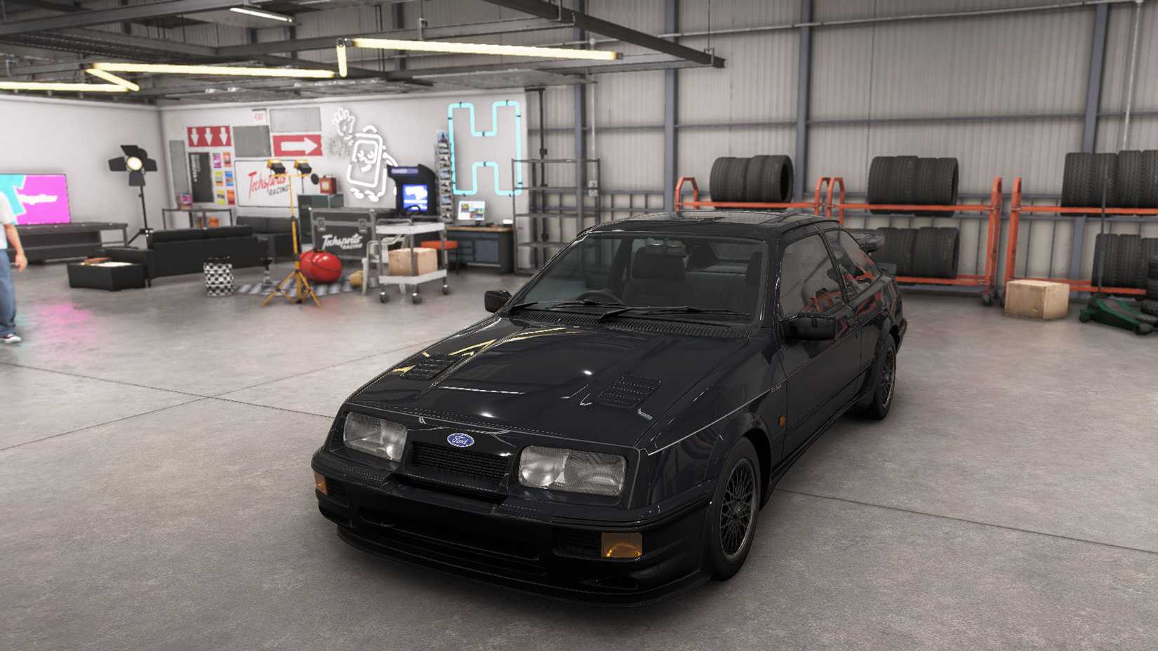 A Forza Horizon 6 screenshot showing the 1987 Ford Sierra Cosworth RS500
