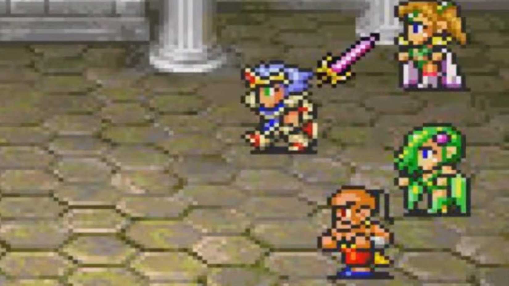 Cecil wielding the Lightbringer in Final Fantasy 4 Advance