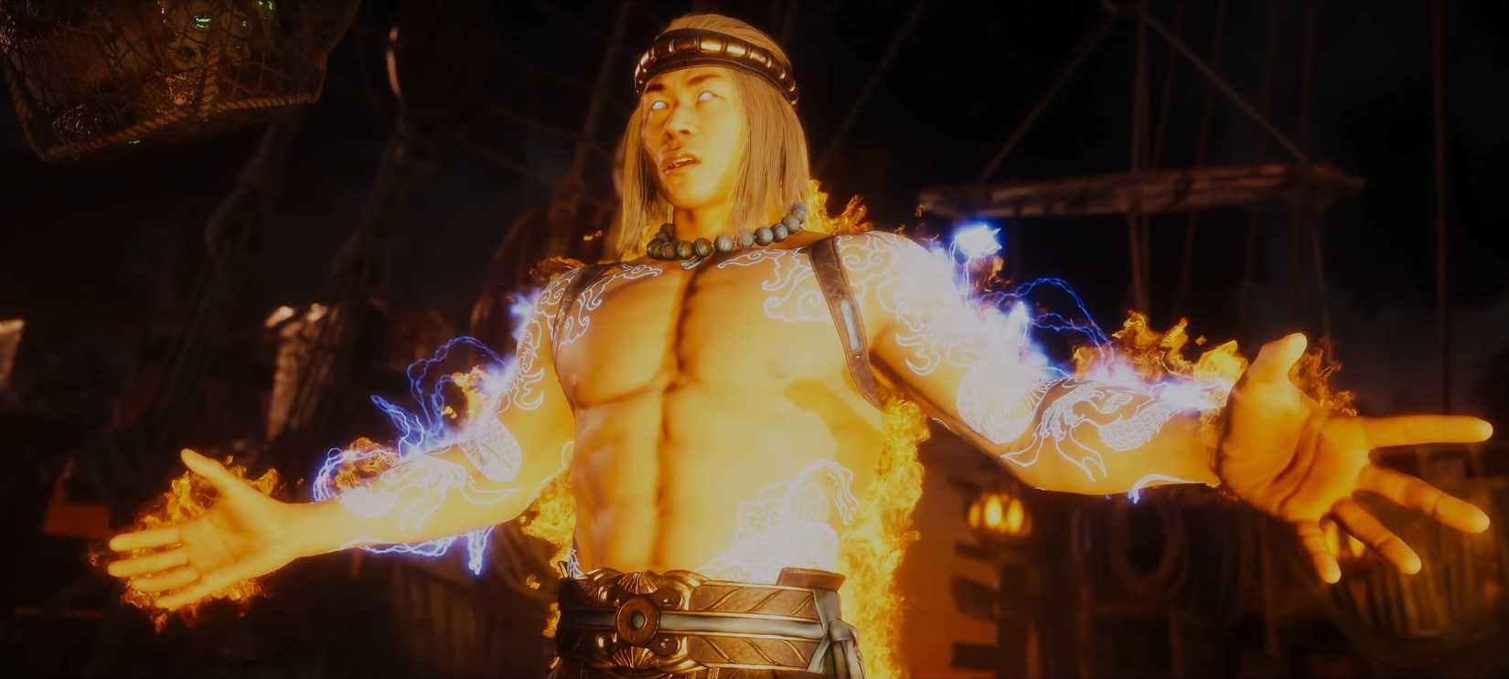 Fire God Liu Kang in Mortal Kombat 11