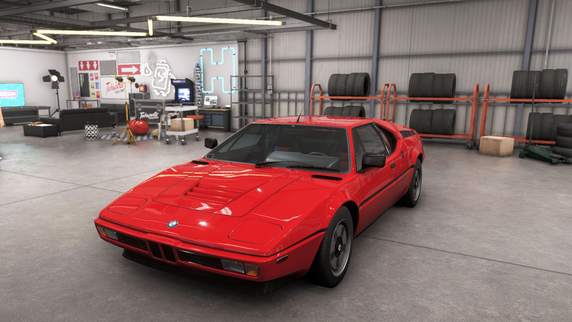 A Forza Horizon 6 screenshot featuring the BMW M1