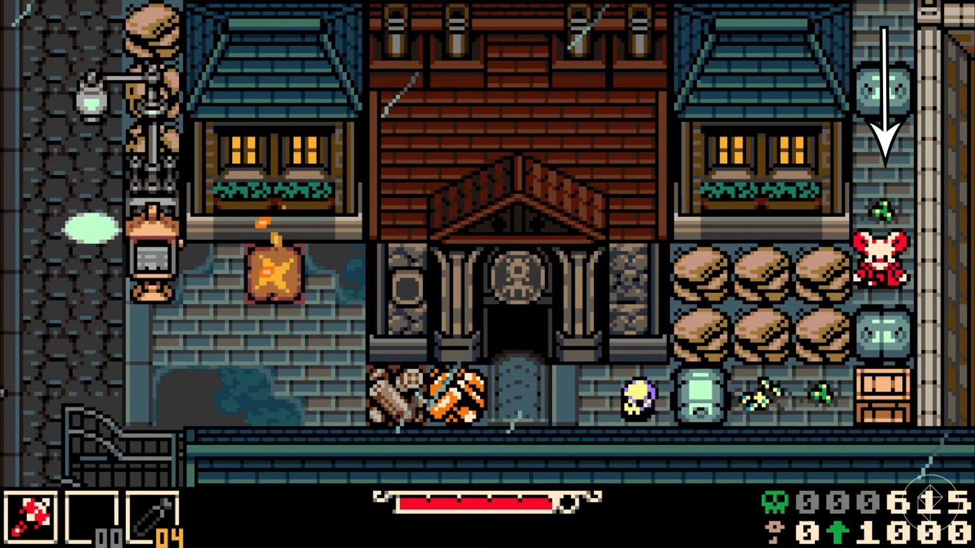 The entrance to the Hollower's Guild in Mina the Hollower.