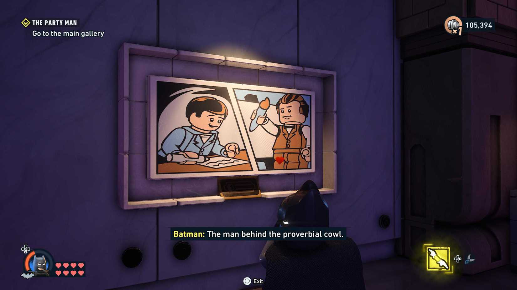 Lego Batman Legacy of the Dark Knight creators painting