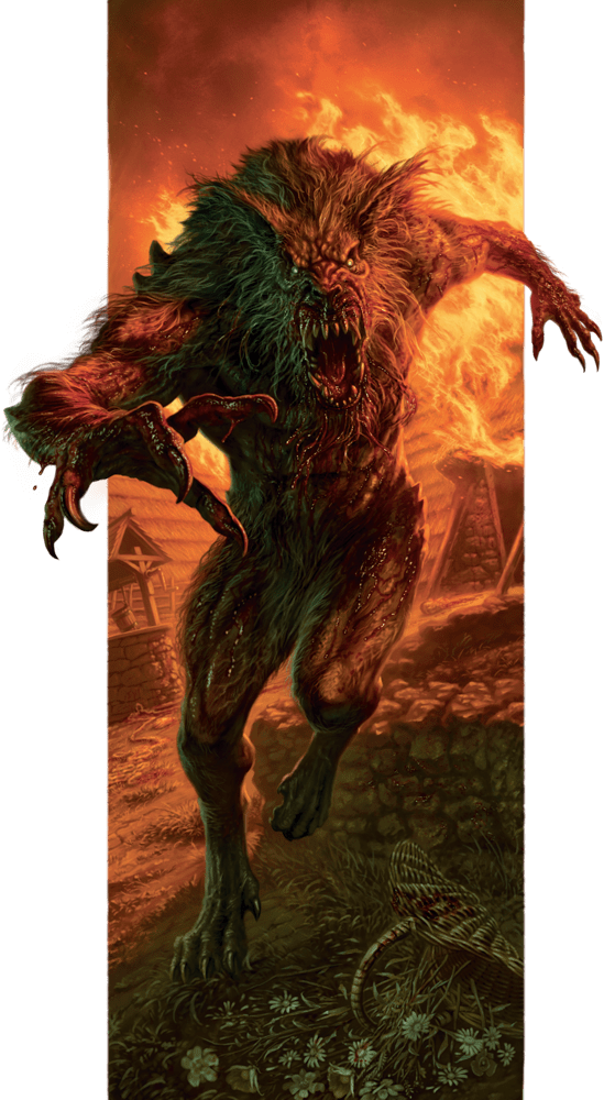 Image of a loup garou in Dungeons & Dragons 2024 5.5e