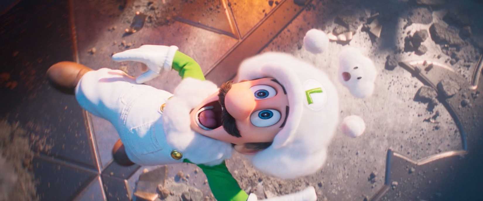 Luigi in Cloud Flower form in The Super Mario Galaxy Movie