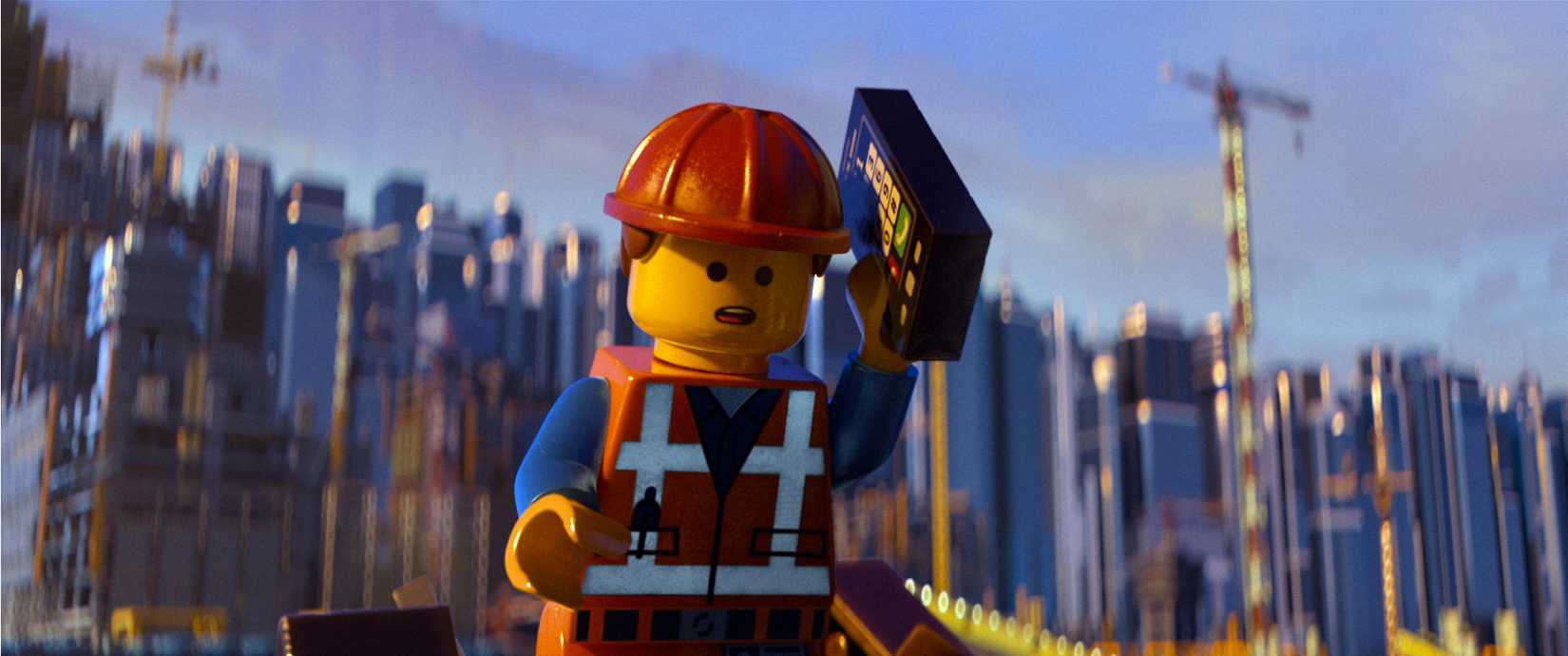 Emmet talks on the phone