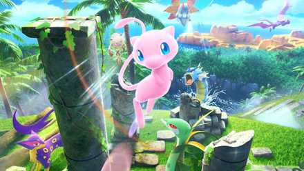 Artwork of Mew from the Pokémon Trading Card Game