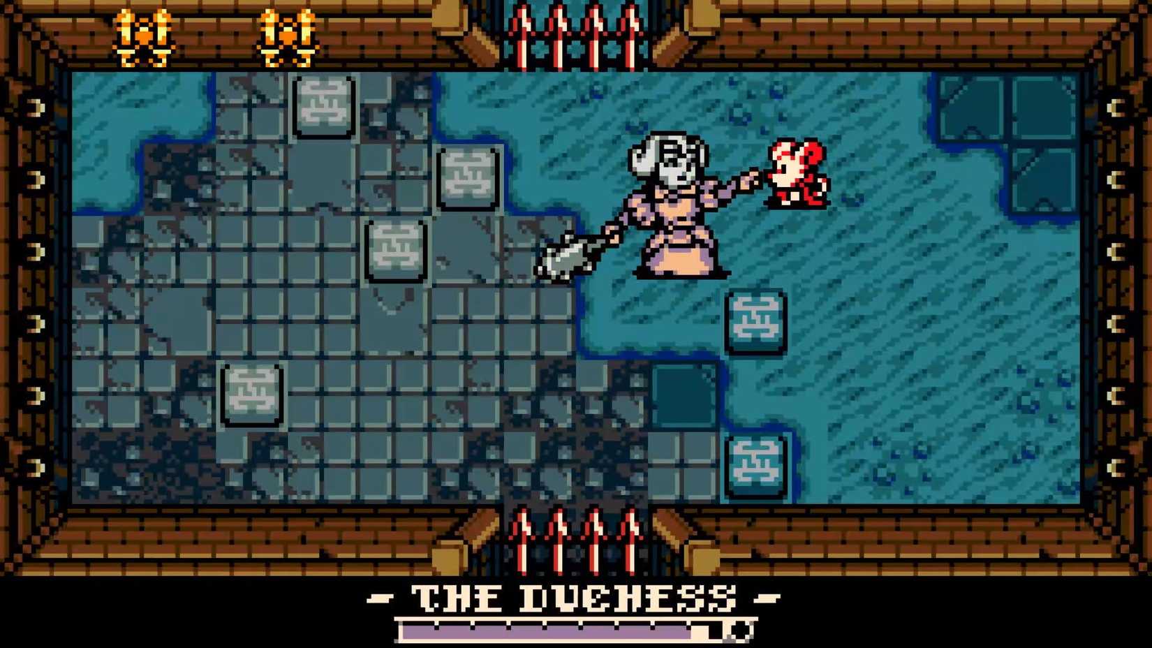 The first phase of the Duchess fight in Mina the Hollower