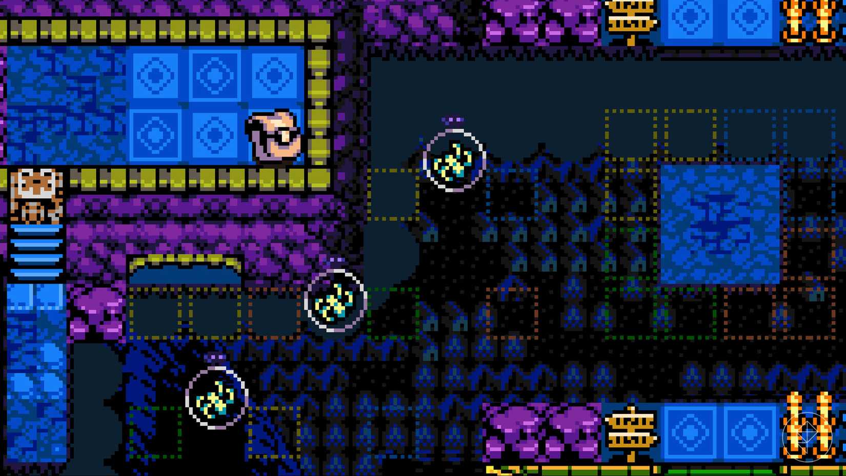 A trinket bag found in Mirror's End, which is a blue and purple land floating in the sky in Mina the Hollower.