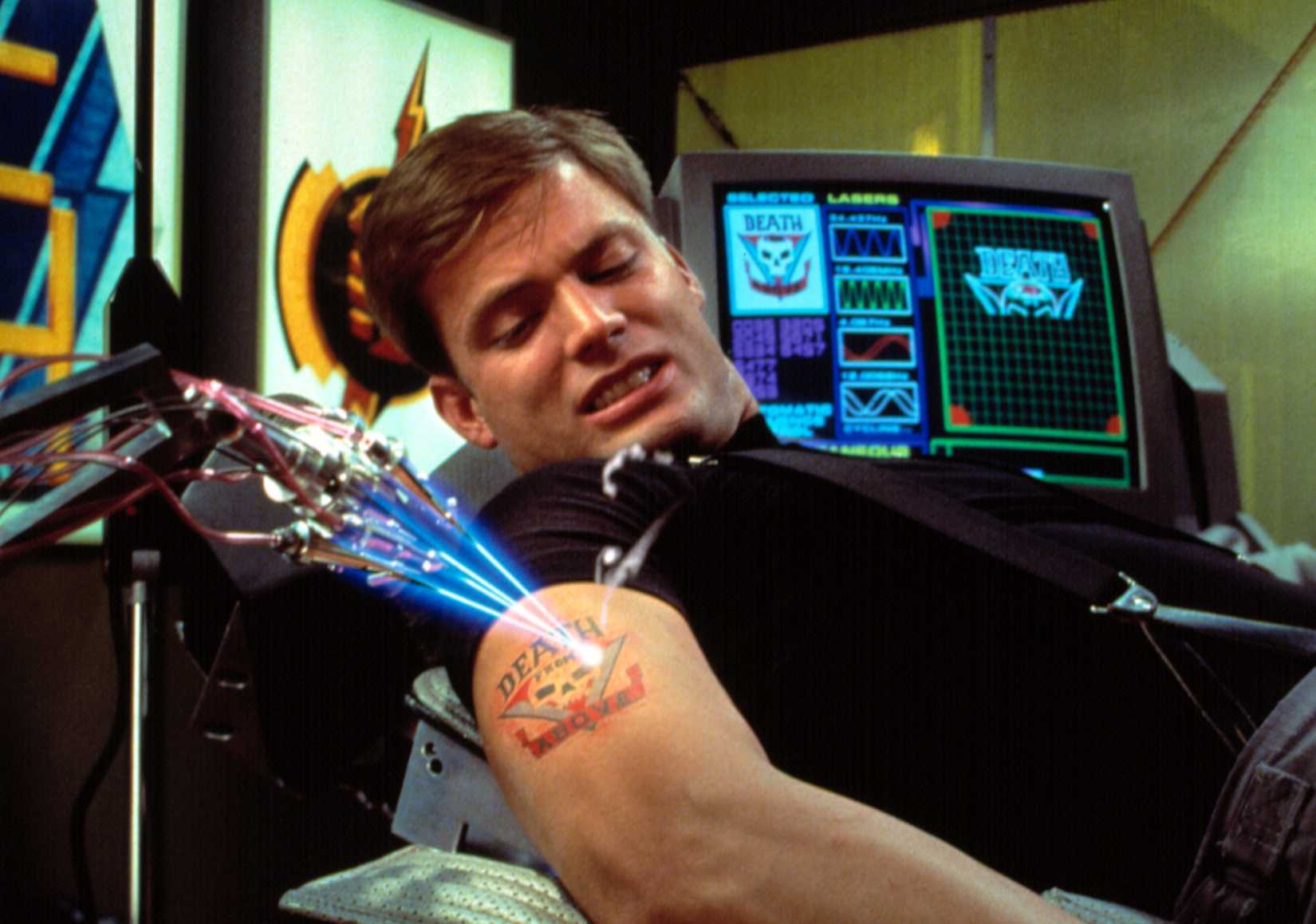 Johnny Rico gets a tattoo
