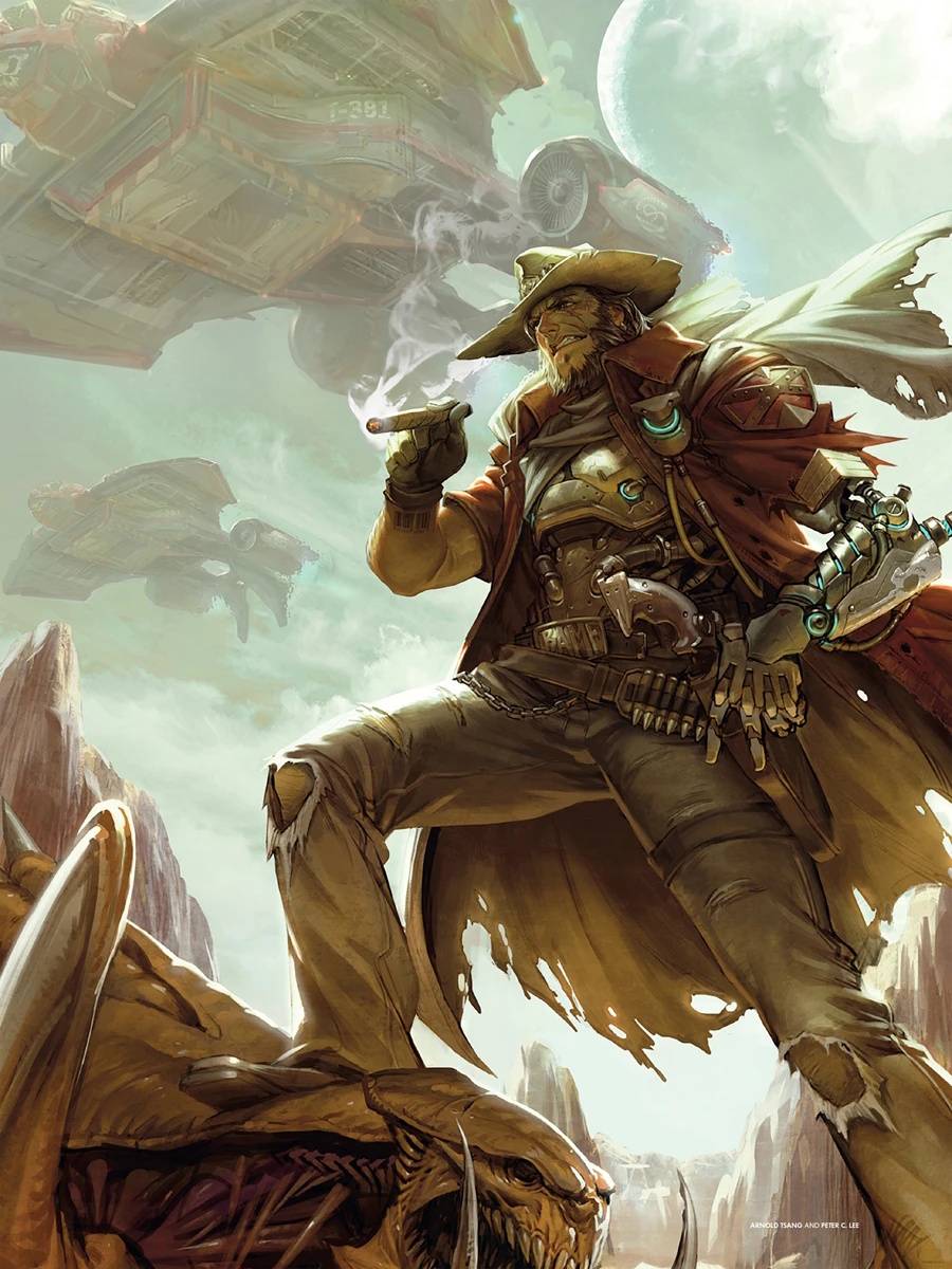 Concept art for Cassidy in Cross Worlds and Titan