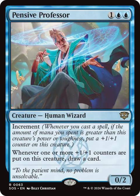 Pensive Professor card art