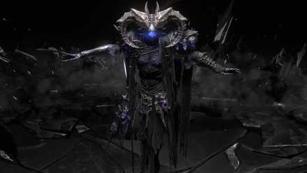 A Path of exile 2 official art of the Raven Trickster boss