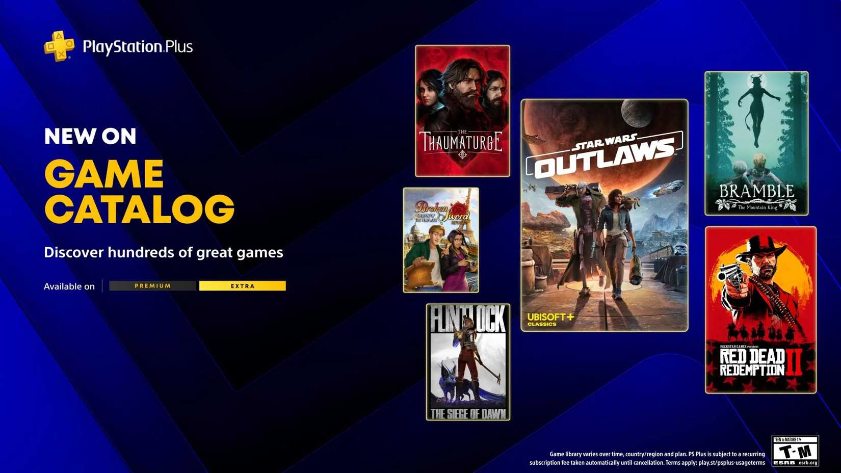 PlayStation Plus Extra May 2026 free game catalog additions announced