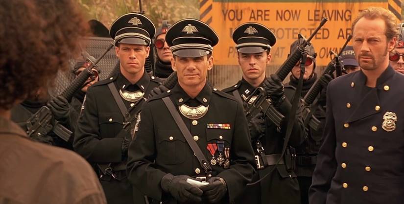 The military officers in Barb Wire