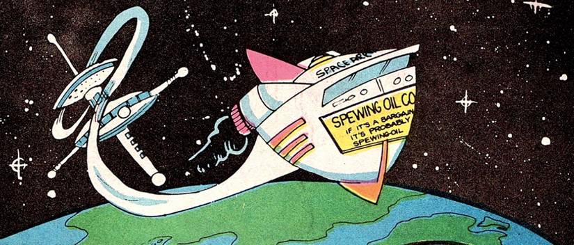 The Space Ark flying in outer space