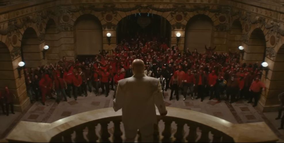 Pro-Daredevil supporters storming the courthouse steps