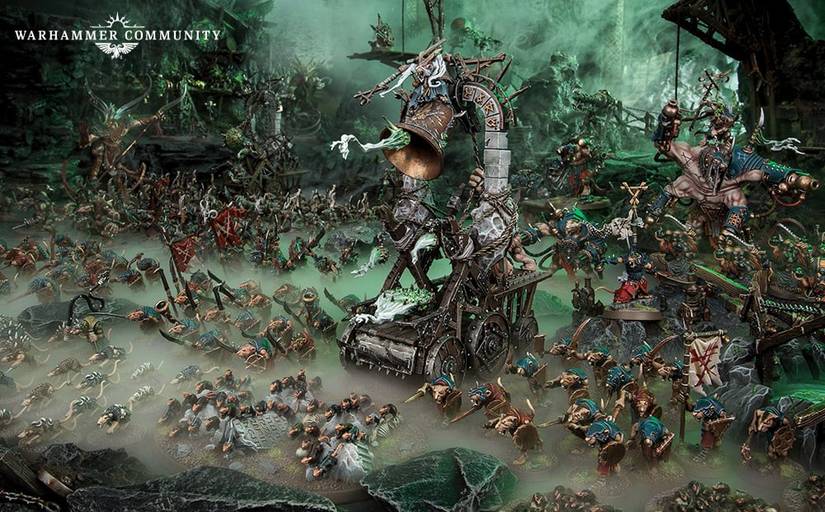 A skaven army marches to war in Age of Sigmar
