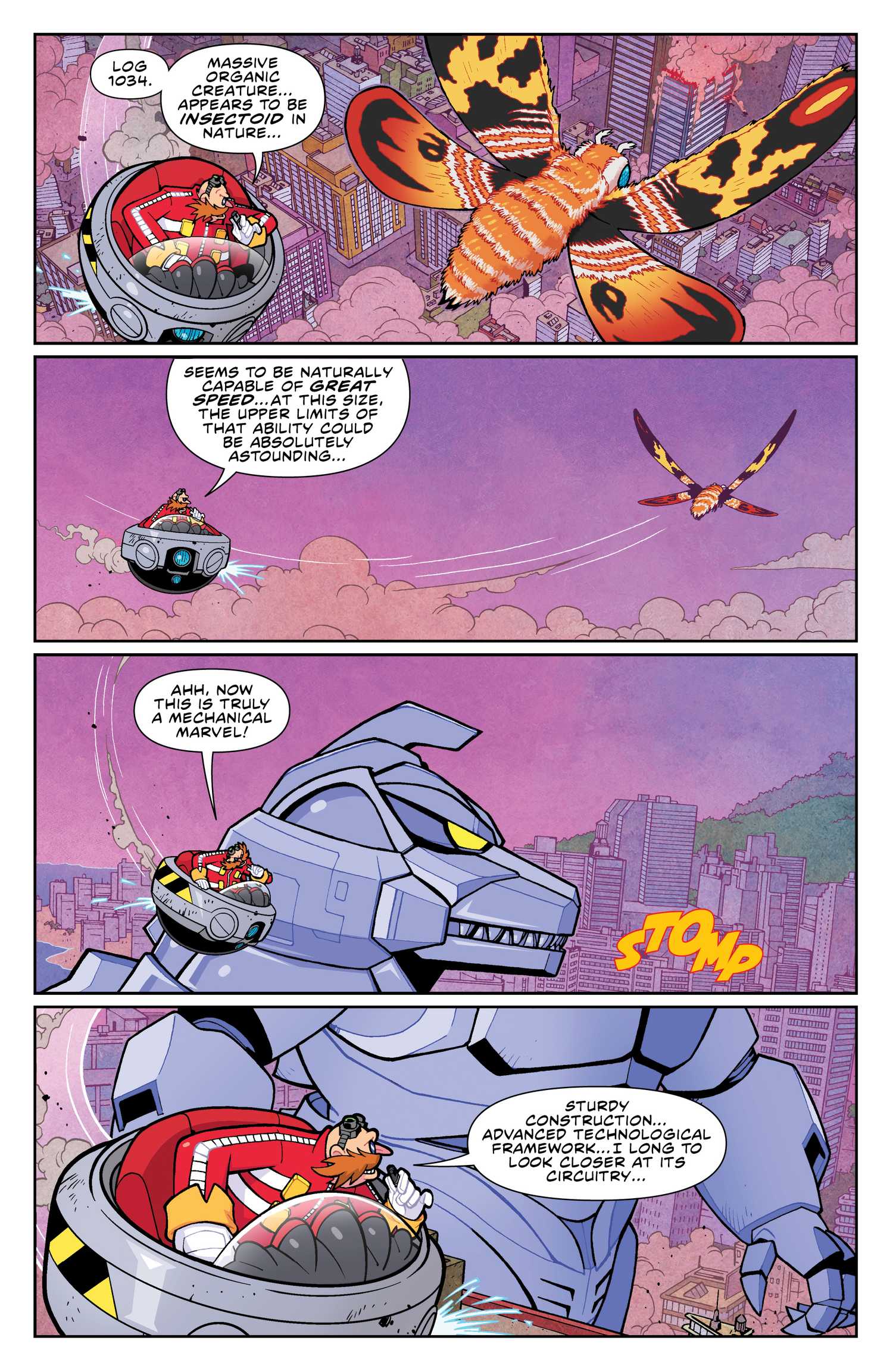 Internal comic panel featuring action sequences