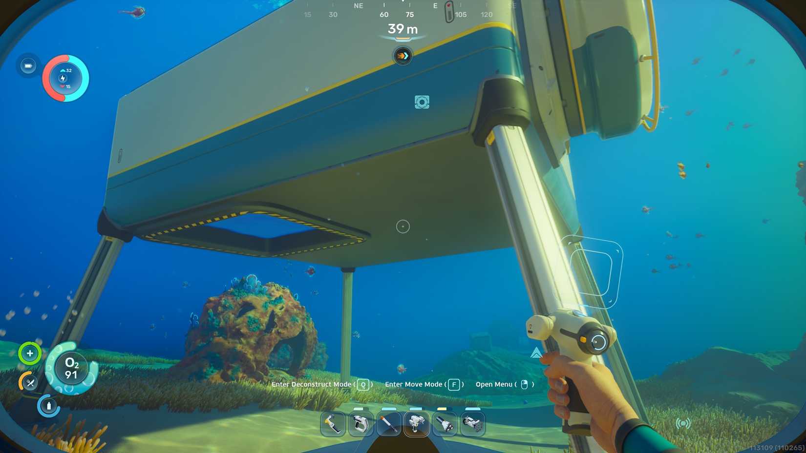 A room with a moonpool in Subnautica 2