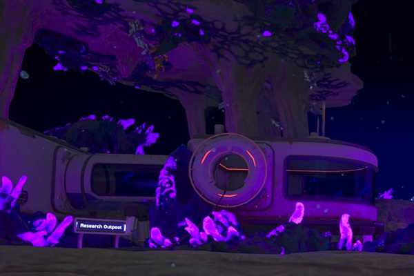 A research outpost in Subnautica 2