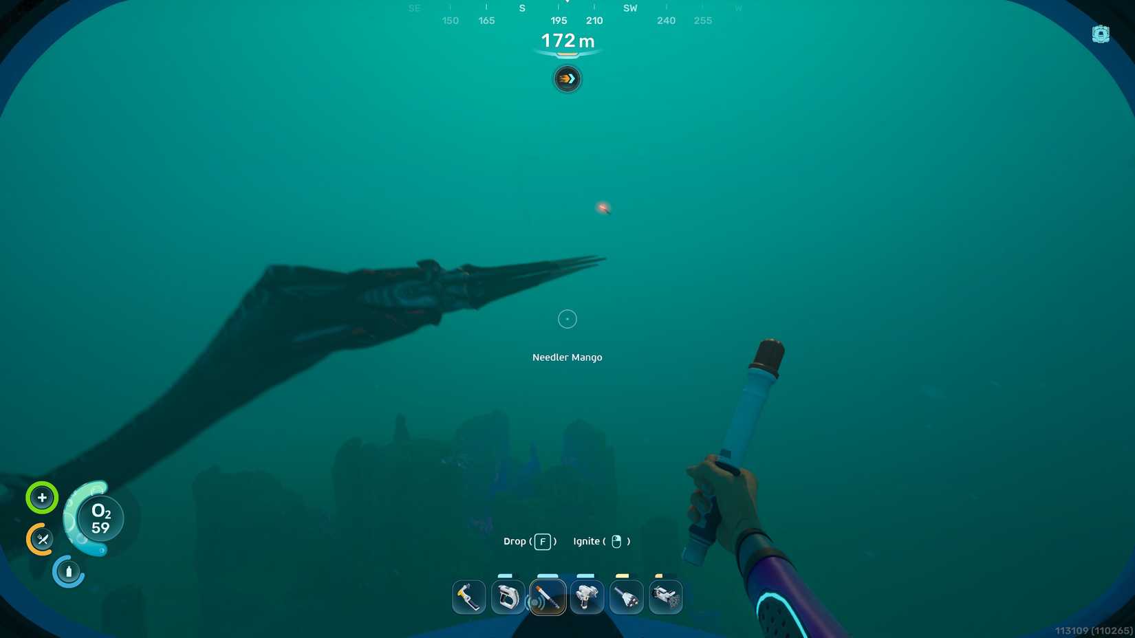 A Needler Mango in Subnautica 2