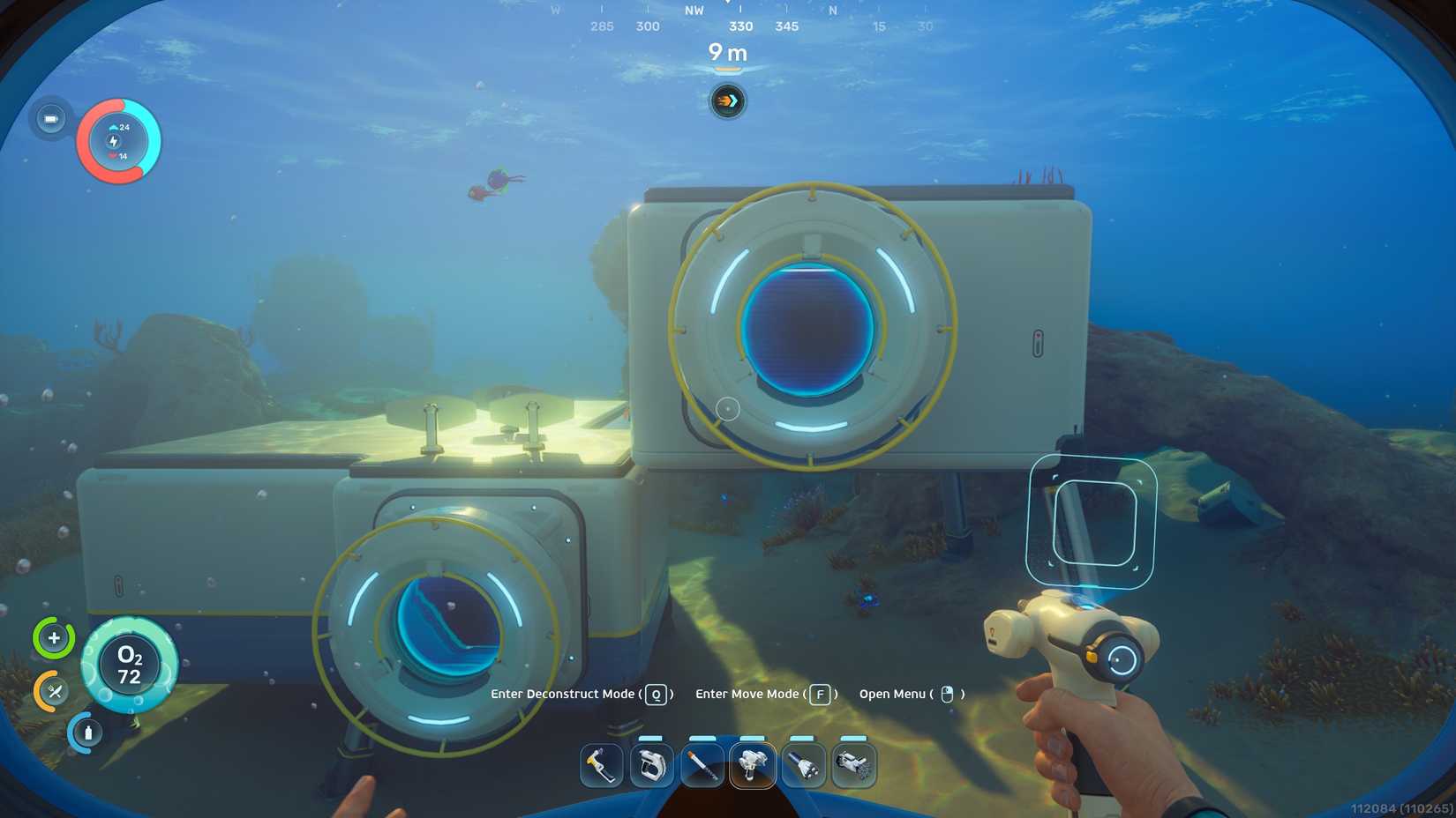 A messy base in Subnautica 2
