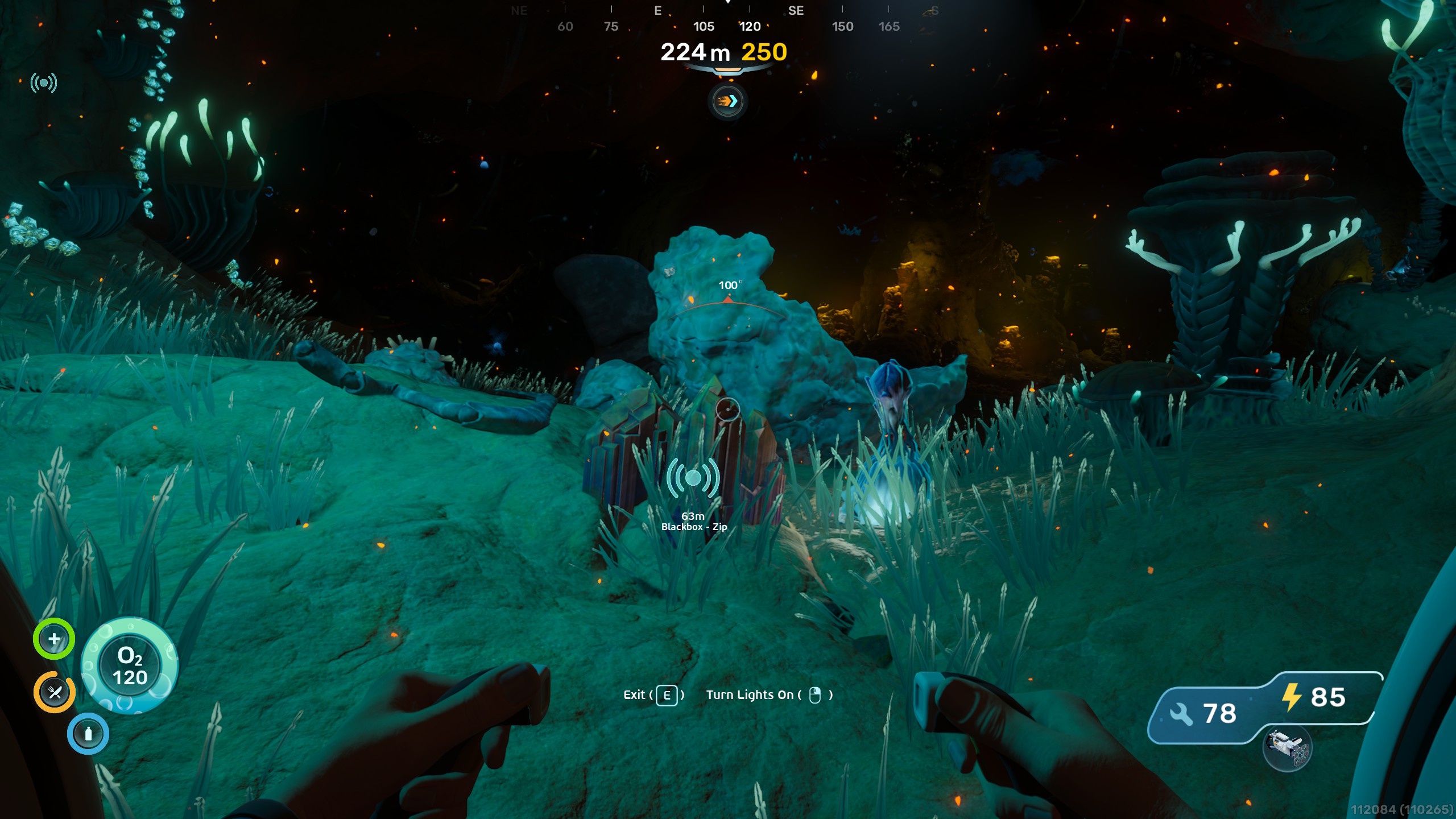 Lithium deposits near the Blackbox signal in Subnautica 2