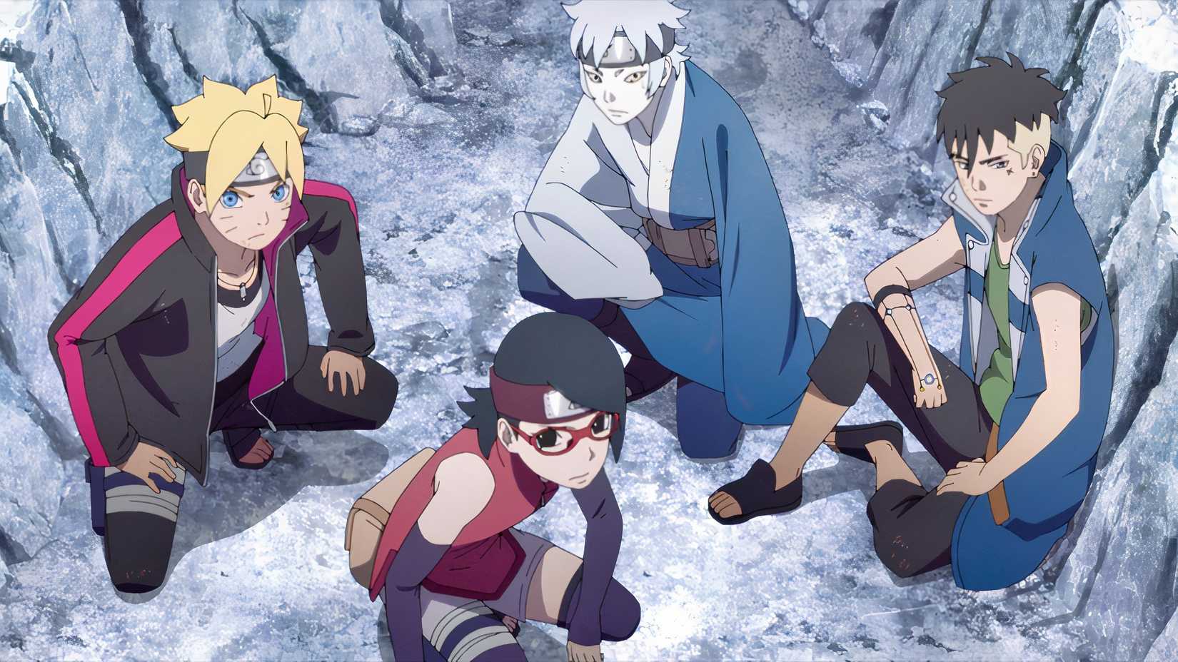 『BORUTO -NARUTO NEXT GENERATIONS-』のカワキを含む新チーム7のメンバー