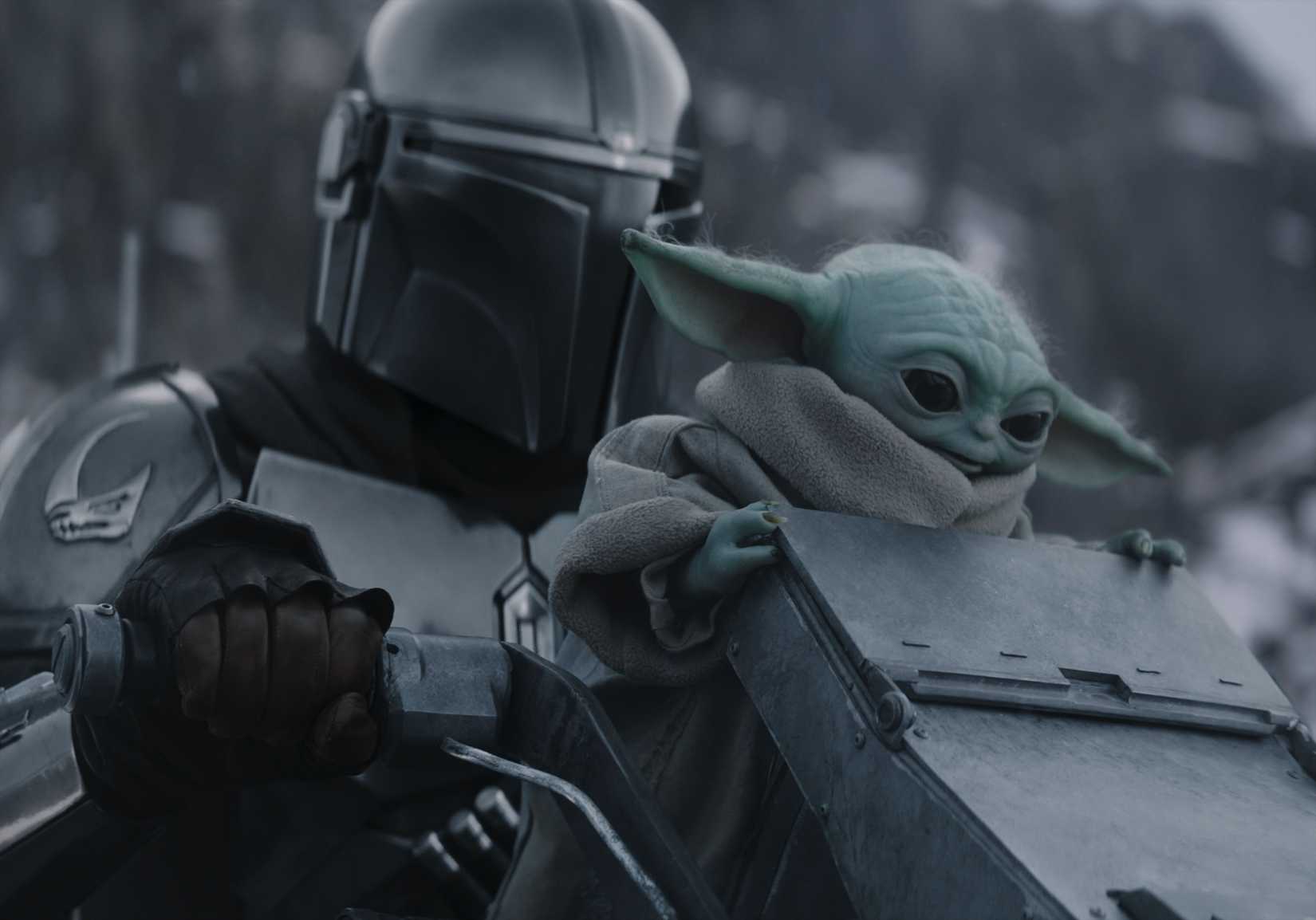 The Mandalorian and Grogu scene