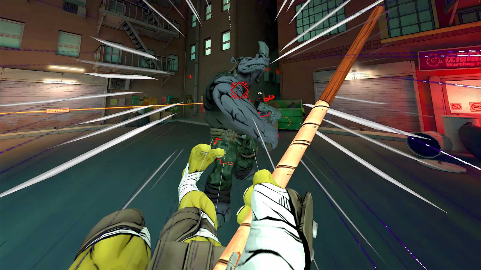 Donatello vs Rocksteady
