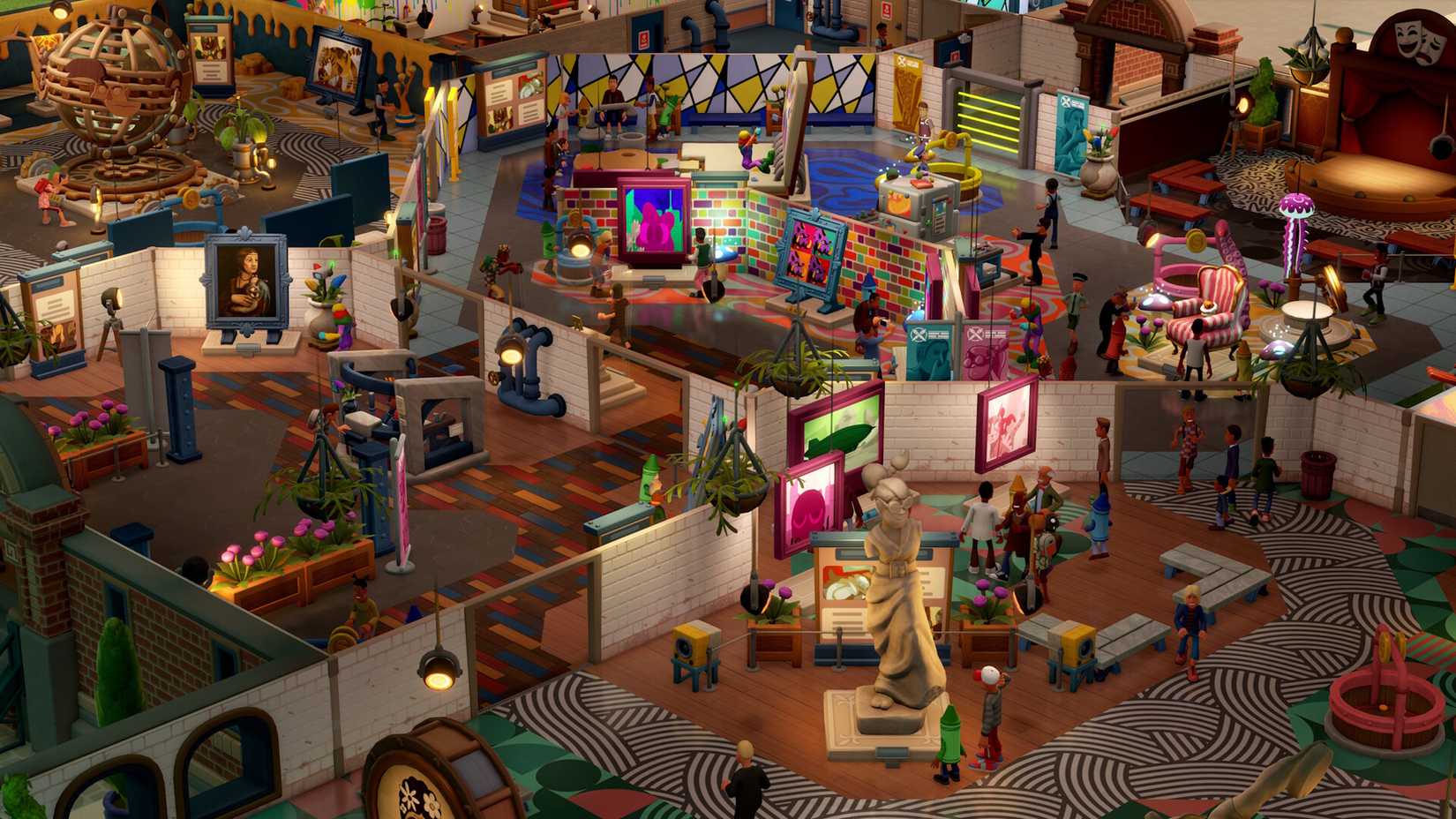 An art museum in Two Point Museum