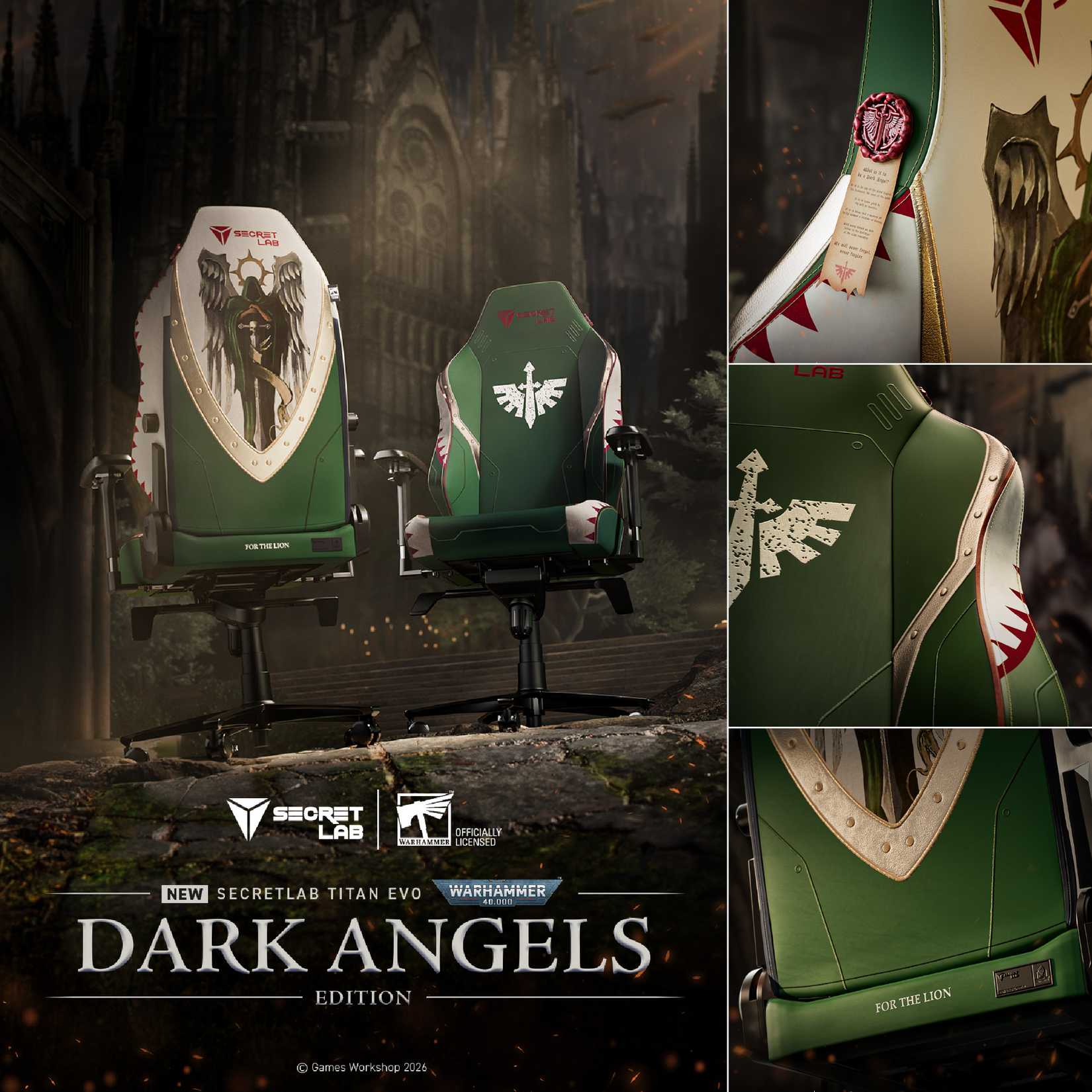 Warhammer Dark Angels Secretlab Titan chair