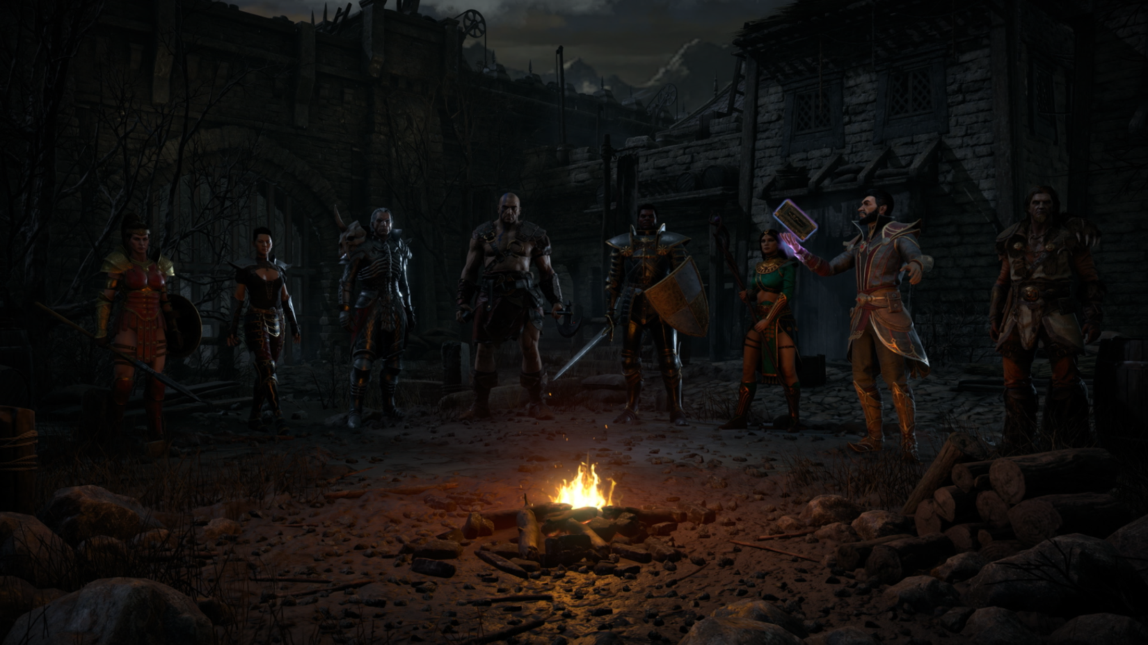 The Warlock character featured on the Diablo 2 selection screen