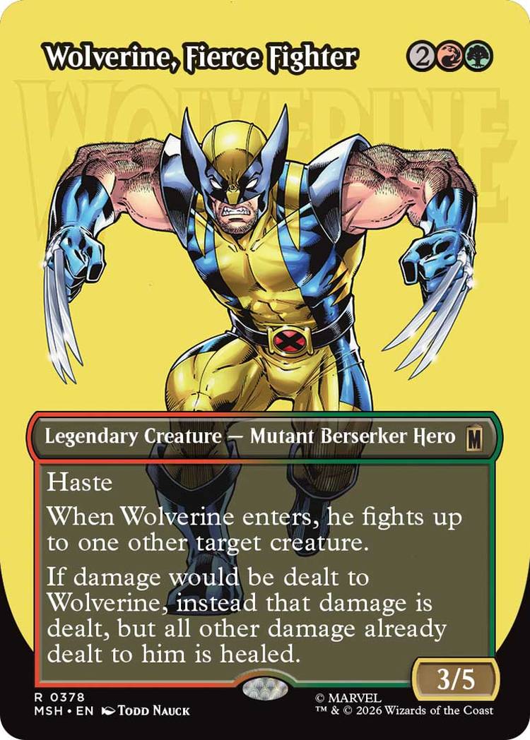 Wolverine Fierce Fighter MTG card