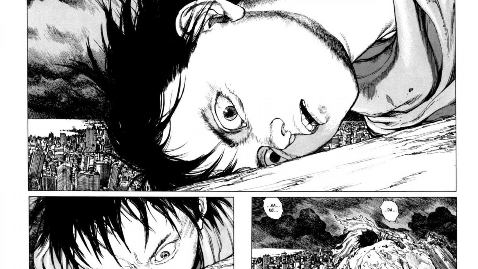 La perspectiva aislada de Tetsuo se yuxtapone en la megápolis de Akira